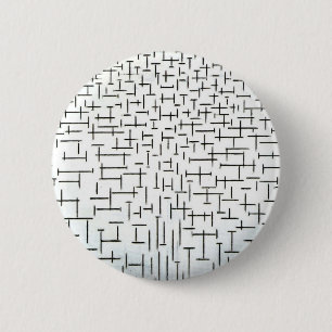 Piet Mondrian Modern Art 6 Cm Round Badge