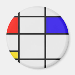 Piet Mondrian Modern Art Magnet