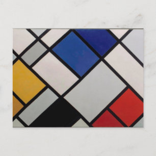 Piet Mondrian Modern Art Postcard