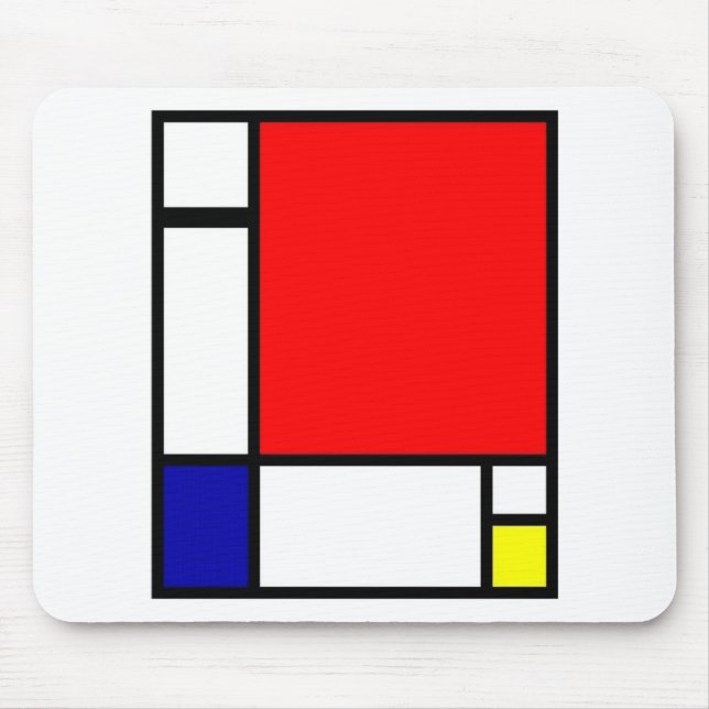 Piet Mondrian - Neoplastic Art Mouse Mat (Front)