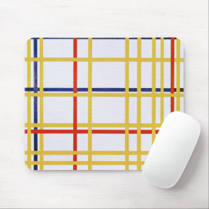 Piet Mondrian New York City I Abstract Art Mouse Mat