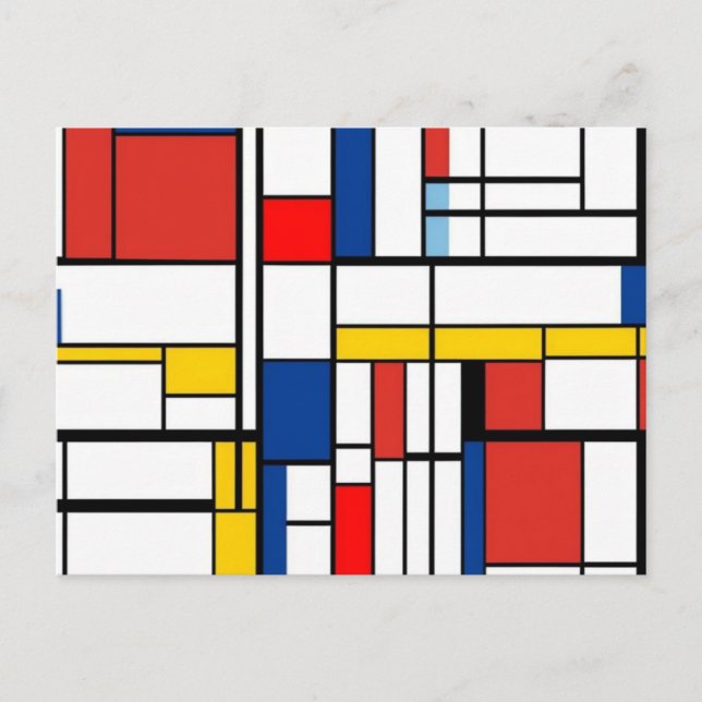 Piet Mondrian Postcard (Front)