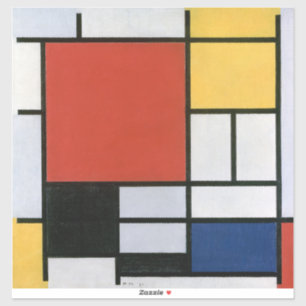 Piet Mondrian Red Blue Yellow Abstract Art