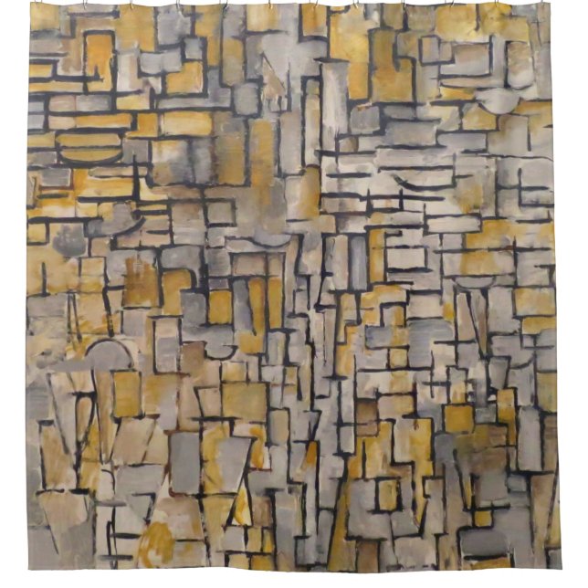 Piet Mondrian Tableau No 2 Composition No VII 1913 Shower Curtain (Front)