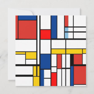 Piet Mondrian Thank You Card