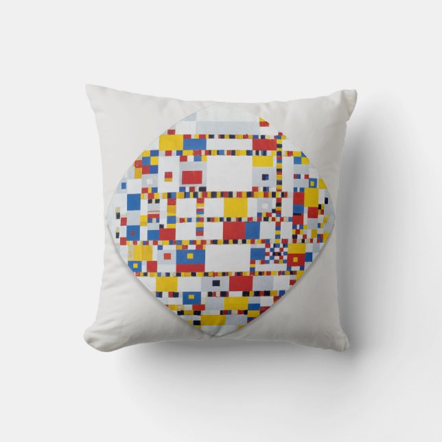 Piet Mondrian Victory Boogie Woogie  Cushion (Front)