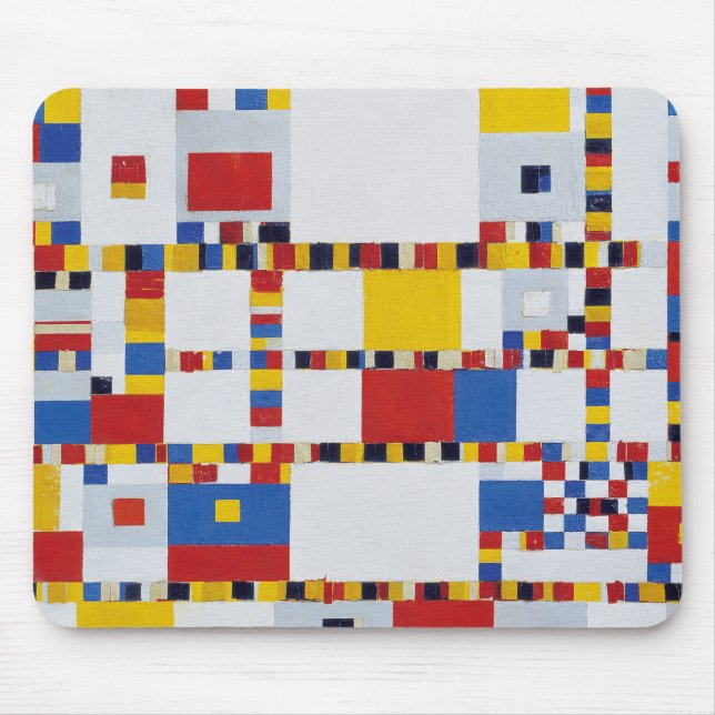 piet mondrian , victory.boogie-woogie mouse mat (Front)