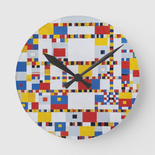 piet mondrian , victory.boogie-woogie round clock (Front)