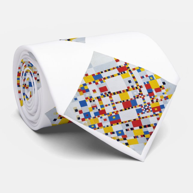 piet mondrian , victory.boogie-woogie tie (Rolled)