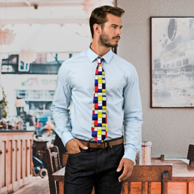 Piet Mondrian's Elegance - Artistic Neck Tie (Creator Uploaded)
