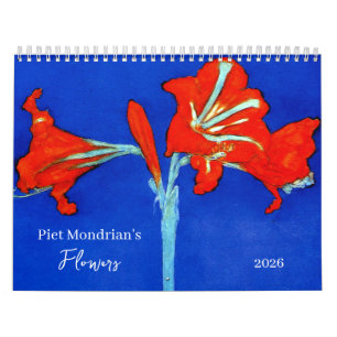 Piet Mondrian's Flowers 2026 Calendar