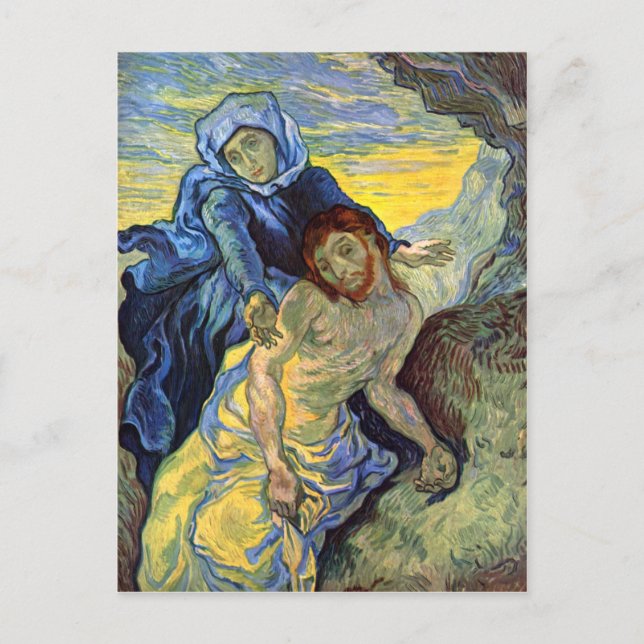 Pietà (after Delacroix) 1889, Vincent Van Gogh Postcard (Front)