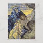 Pietà (after Delacroix), Van Gogh Fine Art Postcard<br><div class="desc">Oil on canvas,  73 x 60.5 cm. Amsterdam,  Van Gogh Museum. F 630,  JH 1775   

 Vincent Willem van Gogh (30 March 1853 – 29 July 1890) was a Dutch Post-Impressionist artist. Some of his paintings are now among the world's best known,  most popular and expensive works of art.</div>