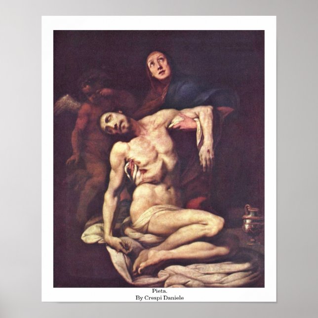 Pieta. By Crespi Daniele Poster (Front)