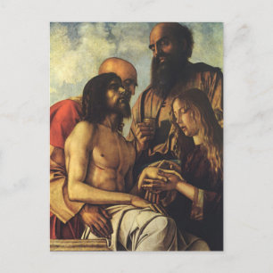 Pieta by Giovanni Bellini, Renaissance Fine Art Postcard