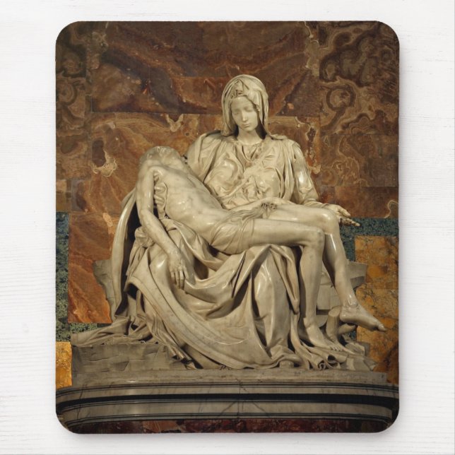 Pieta by Michelangelo Mouse Mat (Front)
