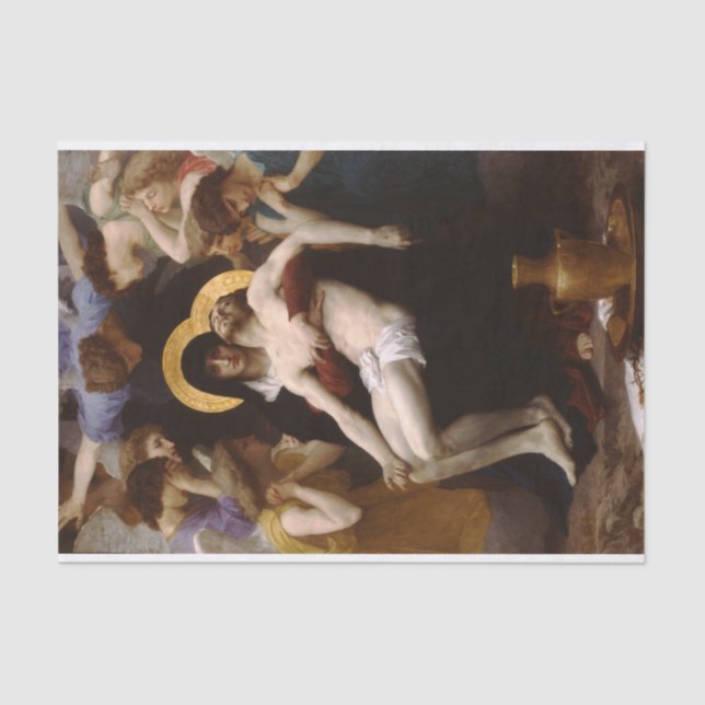 Pieta by William Bouguereau Tissue Paper (Front)