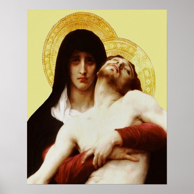 Pieta Jesus Crucifixion Lamentation Virgin Mary 03 Poster (Front)