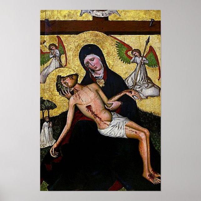 Pieta Jesus Crucifixion Lamentation Virgin Mary 04 Poster (Front)