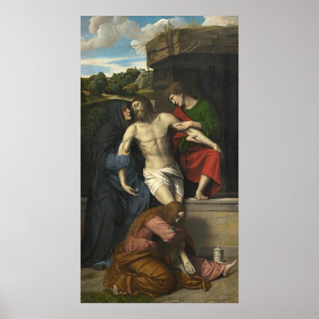 Pietà - Moretto da Brescia Fine Art Poster (Front)