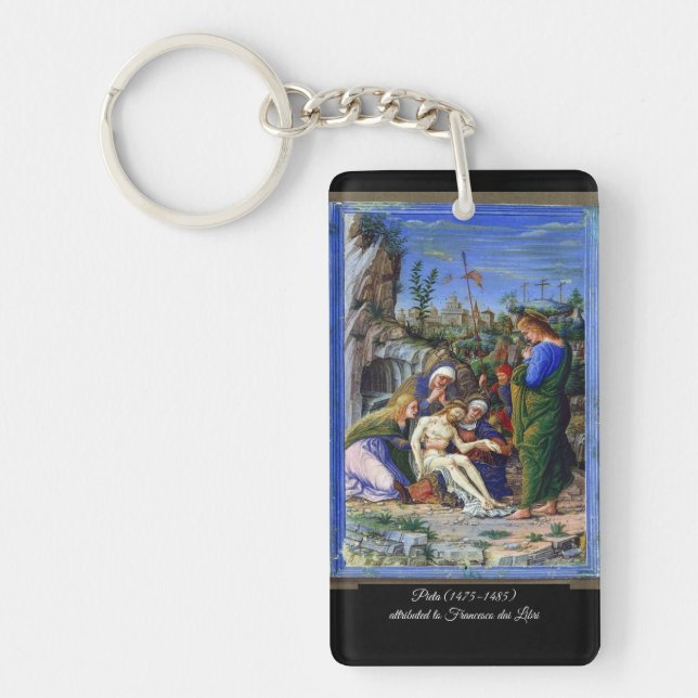 Pieta of Jesus Christ Key Ring (Front)