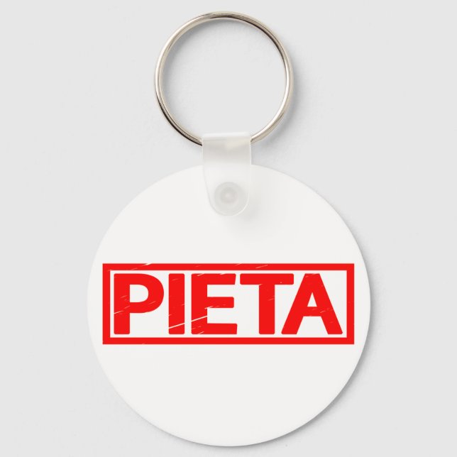 Pieta Stamp Key Ring (Front)