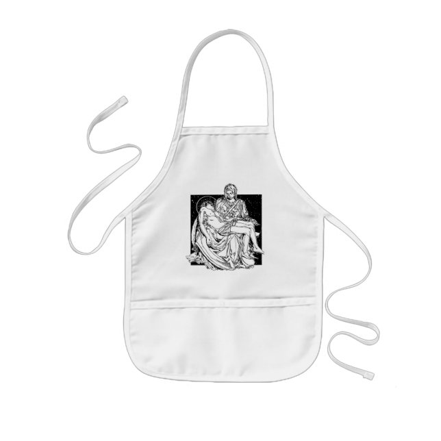 Pieta statue kids apron (Front)