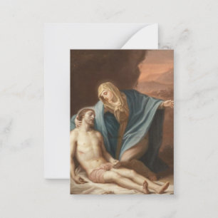 Pieta Virgin Mary Jesus Prayer Happy Death Card