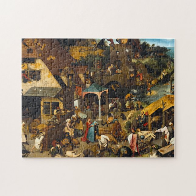 Pieter Bruegel Famous Visual Arts Netherland Prove Jigsaw Puzzle (Horizontal)