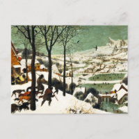 Pieter Bruegel Hunters in the Snow Postcard