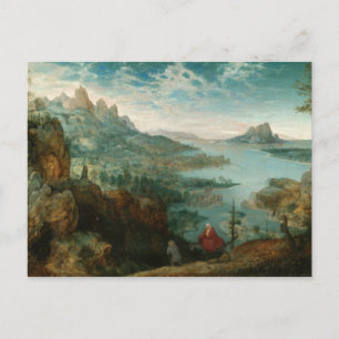 Pieter Bruegel - Landscape with flight into Egypt Postcard