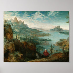 Pieter Bruegel - Landscape with flight into Egypt Poster