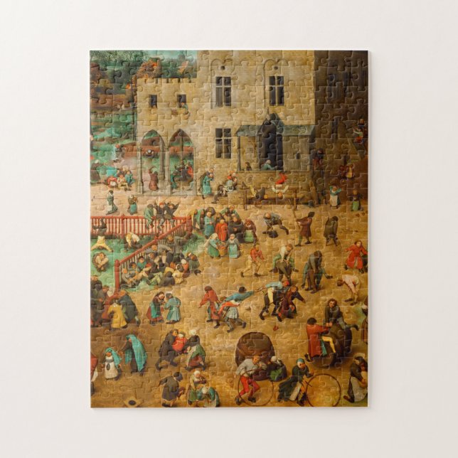 Pieter Bruegel The Elder - Children’s Games (1560) Jigsaw Puzzle (Vertical)