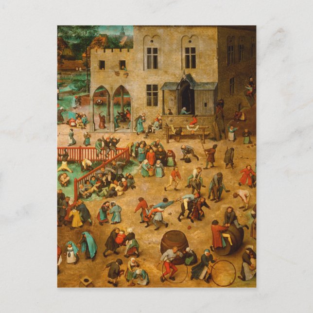 Pieter Bruegel The Elder - Children’s Games (1560) Postcard (Front)