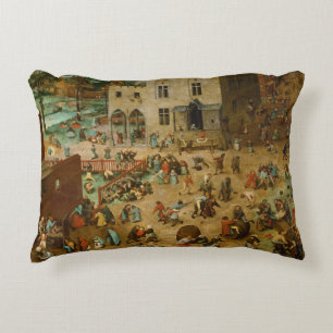 Pieter Bruegel the Elder - Children’s Games Decorative Cushion