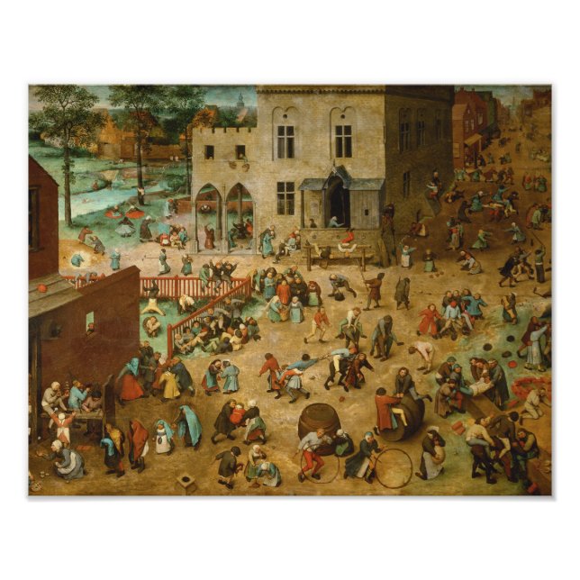 Pieter Bruegel the Elder - Children’s Games Photo Print (Front)