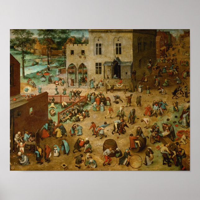 Pieter Bruegel the Elder - Children’s Games Poster (Front)