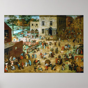 Pieter Bruegel the Elder Children’s Games Poster