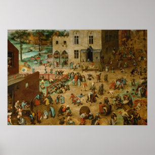 Pieter Bruegel the Elder - Children’s Games Poster