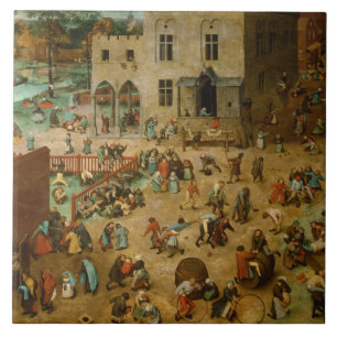 Pieter Bruegel the Elder - Children’s Games Tile