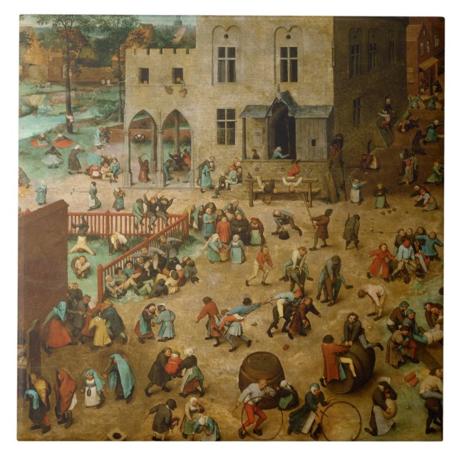 Pieter Bruegel the Elder - Children’s Games Tile (Front)