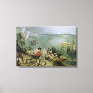 Pieter Bruegel the Elder -Landscape Fall of Icarus Canvas Print