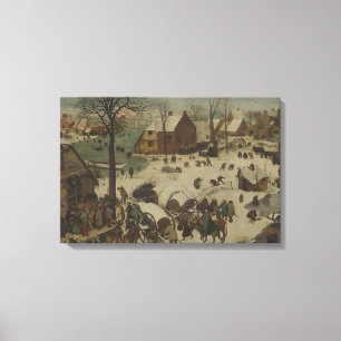 Pieter Bruegel the Elder -  Numbering at Bethlehem Canvas Print