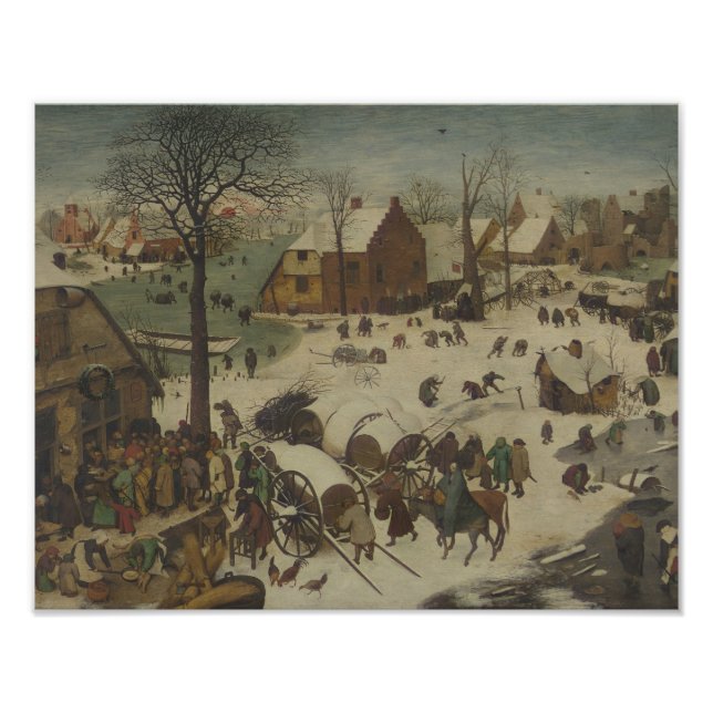 Pieter Bruegel the Elder -  Numbering at Bethlehem Photo Print (Front)