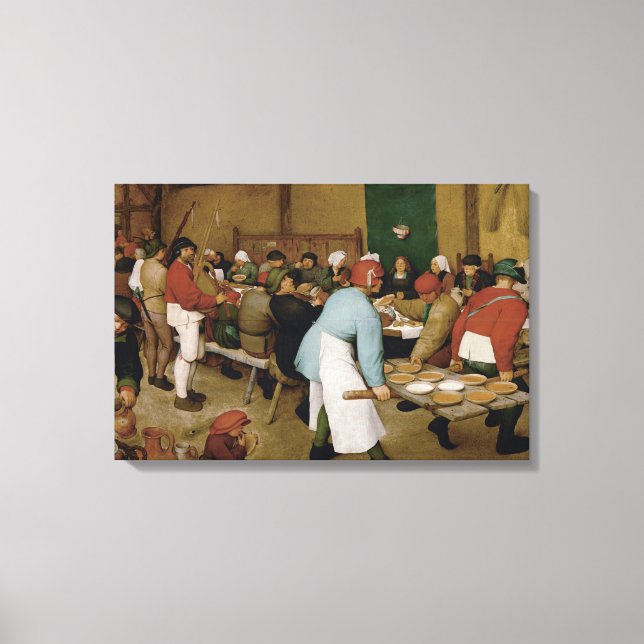 Pieter Bruegel the Elder - Peasant Wedding Canvas Print (Front)