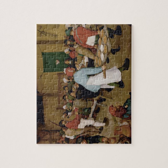 Pieter Bruegel the Elder - Peasant Wedding Jigsaw Puzzle (Vertical)