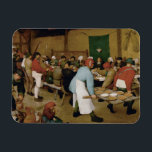 Pieter Bruegel the Elder - Peasant Wedding Magnet<br><div class="desc">Peasant Wedding by Pieter Bruegel the Elder,  1566-1569. Oil on panel.</div>