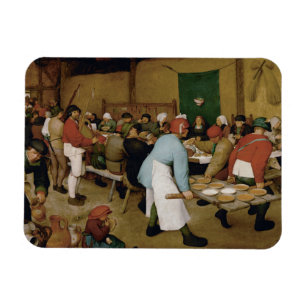 Pieter Bruegel the Elder - Peasant Wedding Magnet