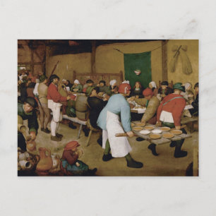 Pieter Bruegel the Elder - Peasant Wedding Postcard