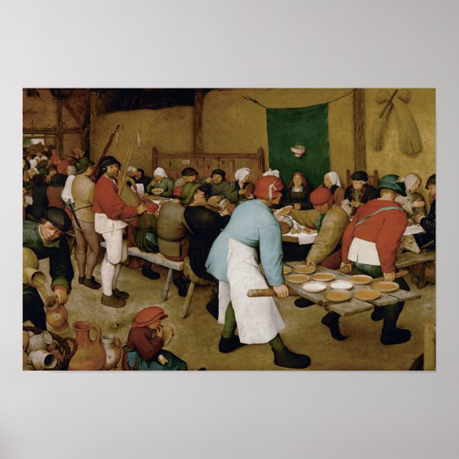 Pieter Bruegel the Elder - Peasant Wedding Poster (Front)